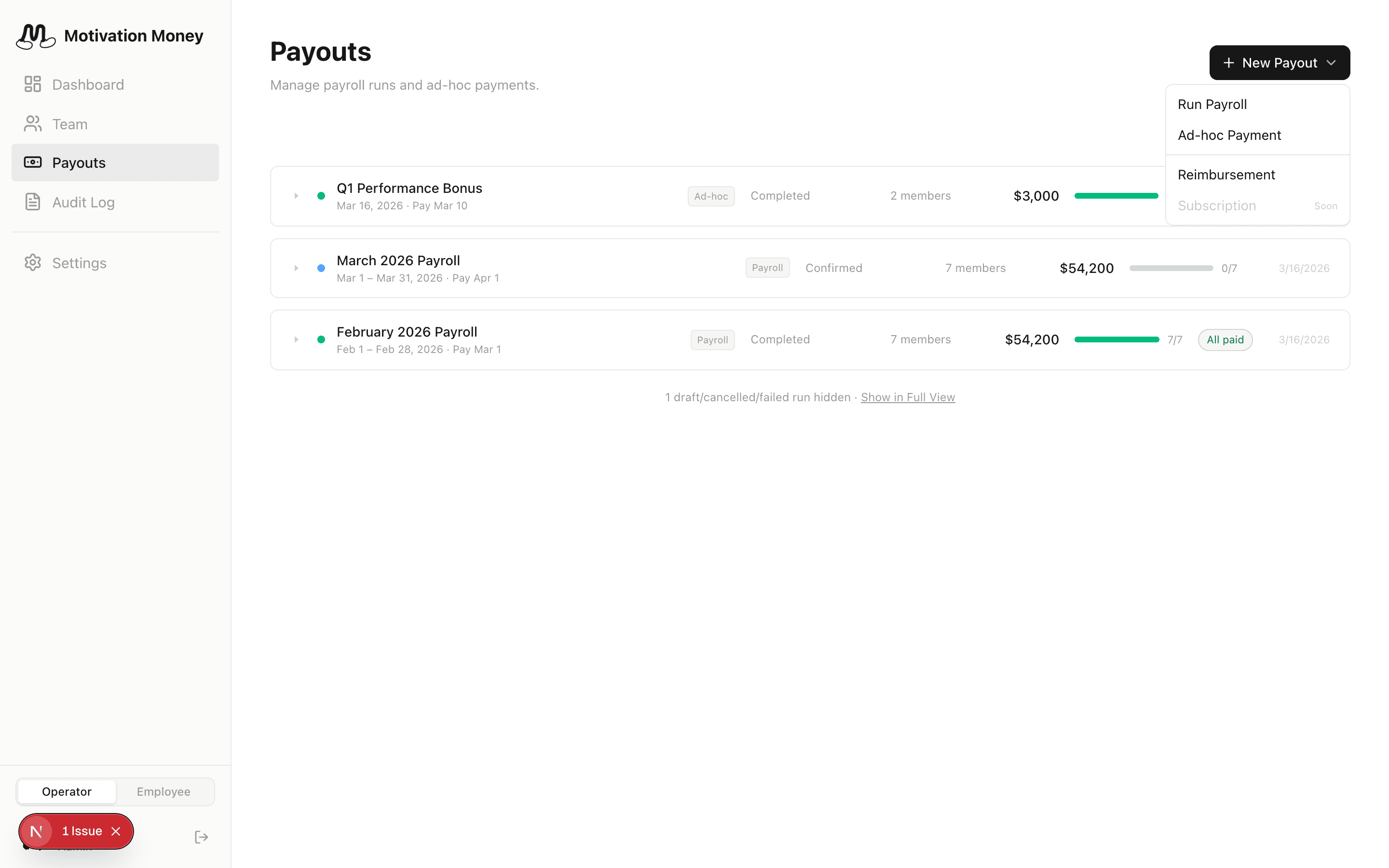 新付款下拉菜单